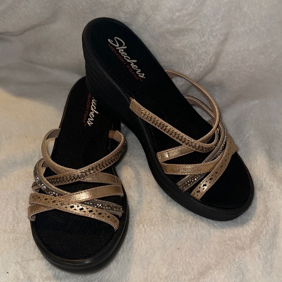 Skechers Shoes - Skechers Women's Metallic Strappy Sandals